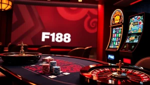 Experience the thrilling atmosphere of พอร์ทเกม F168 with vibrant casino games and sleek online interface.