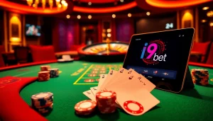 i9bet interactive online casino gaming experience with vibrant tables and modern technology.