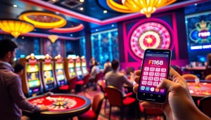 Engage with exciting พอร์ทเกม F168 online, showcasing thrilling casino activities in a dynamic setting.
