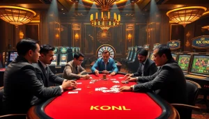 Engage with thrilling poker games at KJC ONL's luxurious casino.