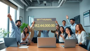 Celebration of financial success at BOX138, highlighting Rp 2.424.000,00 withdrawal.
