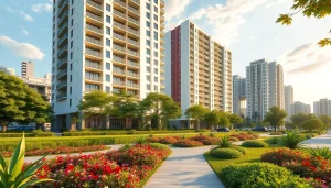 Showcase of Tampines St 95 EC luxury executive condominium building amidst vibrant surroundings.