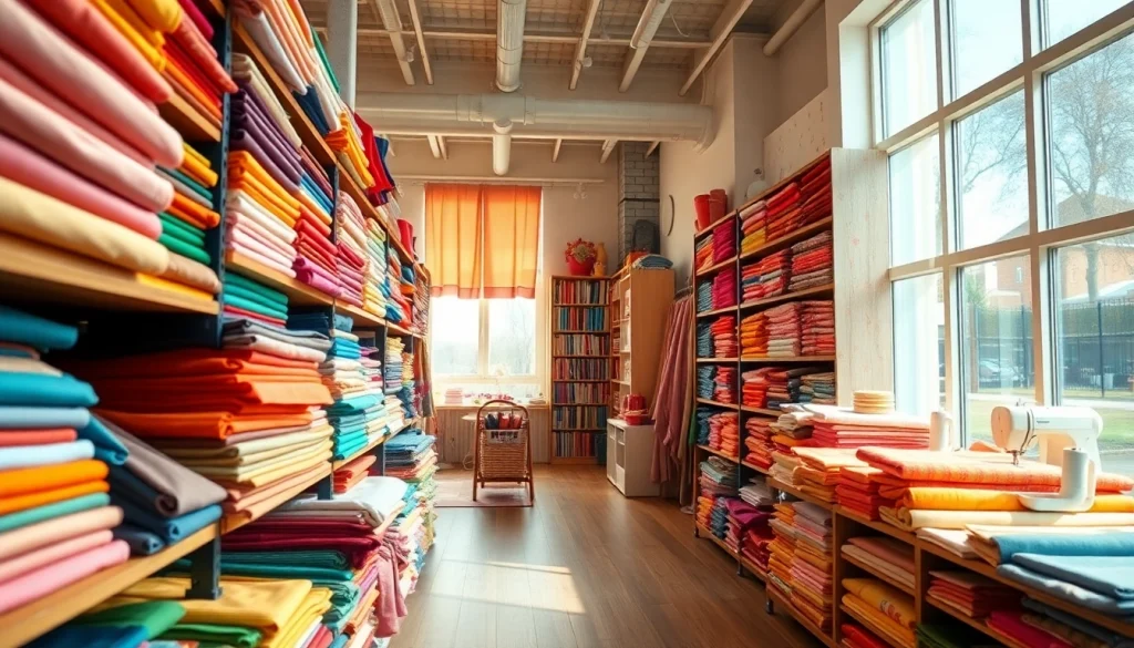 Bezoek onze stoffenwinkel voor kleurrijke stoffen en designmaterialen.