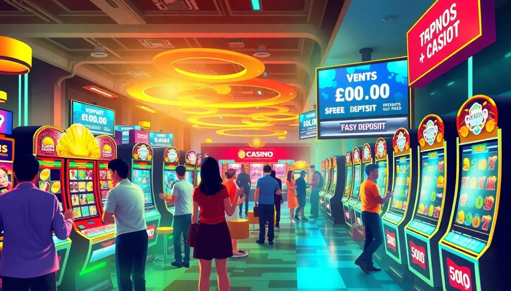 Menangkan permainan slot deposit 5000 dengan suasana kasino online yang ramai dan bersemangat.