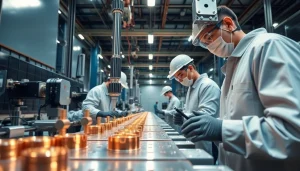 Copper plating Malaysia process in a state-of-the-art diecasting facility showcasing precision and innovation.