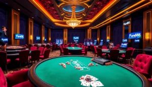 Fun88 players enjoying a vibrant casino atmosphere filled with engaging games and betting excitement.