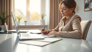 Complete the eta uk application form with attention and clarity in a calm home office setting.