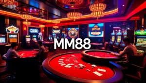 Experience the excitement of MM88 with vibrant casino tables and thrilling games.
