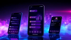 Experience the latest in nsfw ai with an immersive chat platform interface showcasing futuristic design.