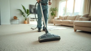 Expert carpet cleaners roseville ca revitalizing carpets in a sunny living room.