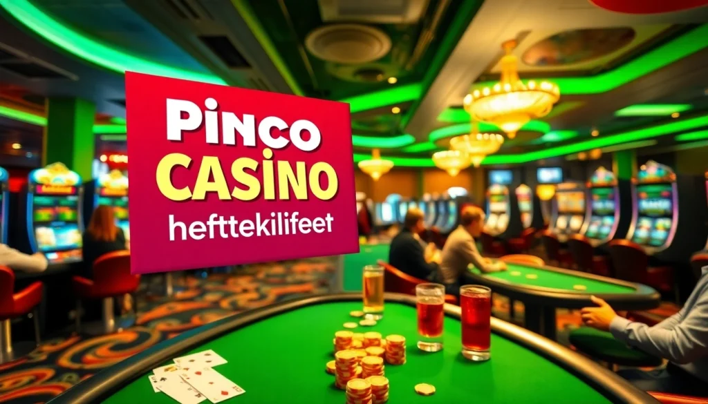 Pinco Casino heftelik teklifer ilə canlı kazino mühiti və oyunçuların əylənməsi.