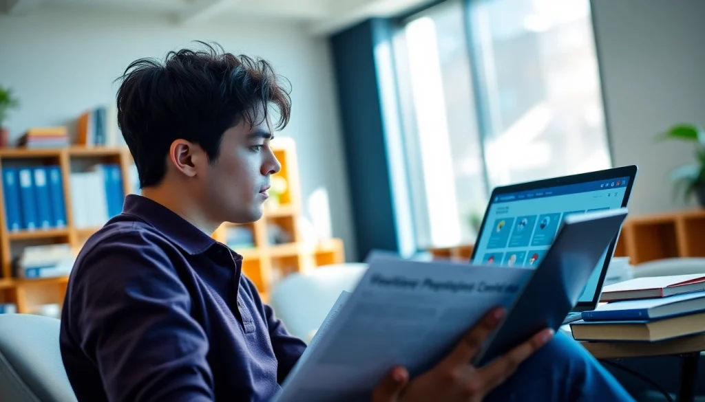 Gain effective CompTIA exam assistance in a bright study room with focused student.